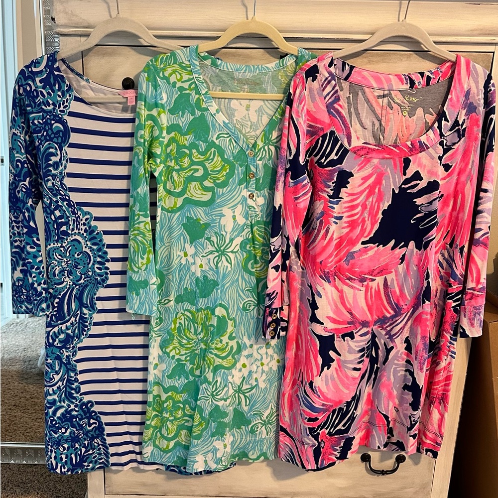 Lilly Pulitzer Dress Lot (3) Size Medium